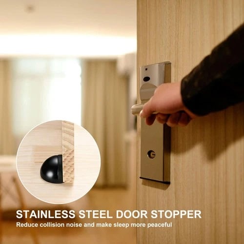 🔥HOT SALE🔥Hidden Stainless Steel Rubber Dual-use Door Stopper Door Holders
