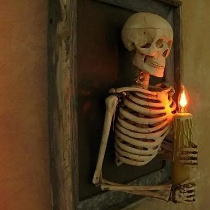 🔥3D Skull Candle Photo Frame⚡