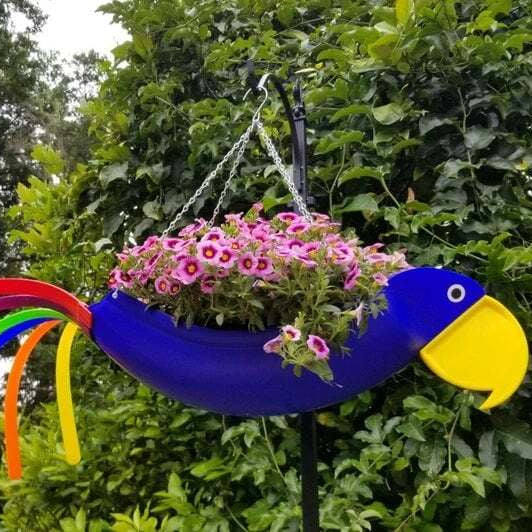 Final Inventory 70% OFF🦩Bright Colorful Bird Hanging Planter Yard Decor