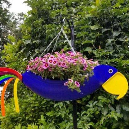 Final Inventory 70% OFF🦩Bright Colorful Bird Hanging Planter Yard Decor