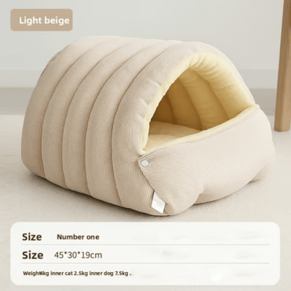 🐈Removable and Washable Winter Closed-off Cat Bed💝