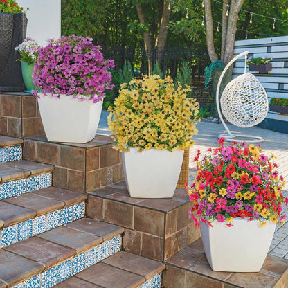 🔥 Best Seller🌸 🌿 UV-Resistant & Waterproof Artificial Daisy & Eucalyptus Stakes – Indoor & Outdoor Floral Decor