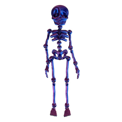 🦴 3D Printed Magnetic Skeleton Figurine – Vintage Desk Toy & Fridge Decor