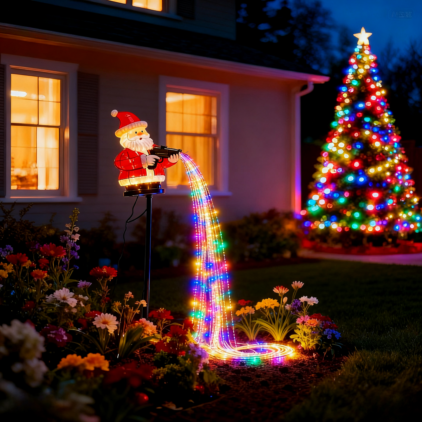 Black Friday 70% OFF-Santa Claus Solar Outdoor Decorative Lights