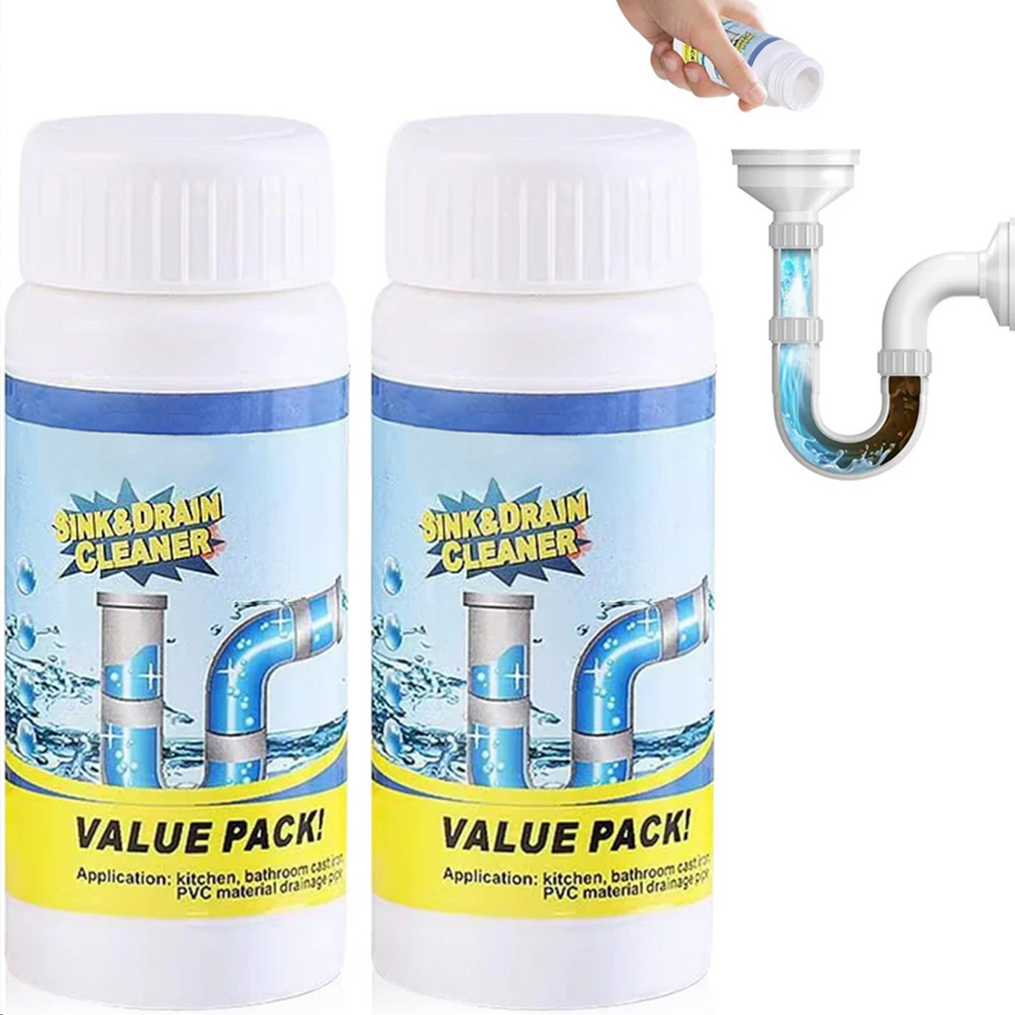✨LAST DAY 70% off🫧 Powerful Sink Drain Cleaner - All-Purpose Pipe Dredging Powder for Home