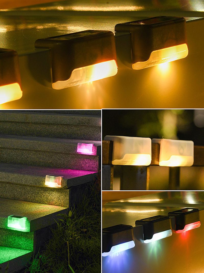 🔥☀️ Solar Step Lights – Waterproof Garden Glow in Warm, White & Color Modes