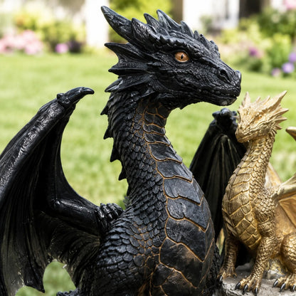 🎁 Dragon Lover's Gift 🐉 Solar LED Dragon Statue – Waterproof Garden & Patio Ornament