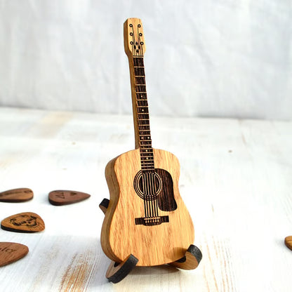 ⏰LAST DAY 55%OFF🎁Wooden Acoustic Guitar Pick Box🎸