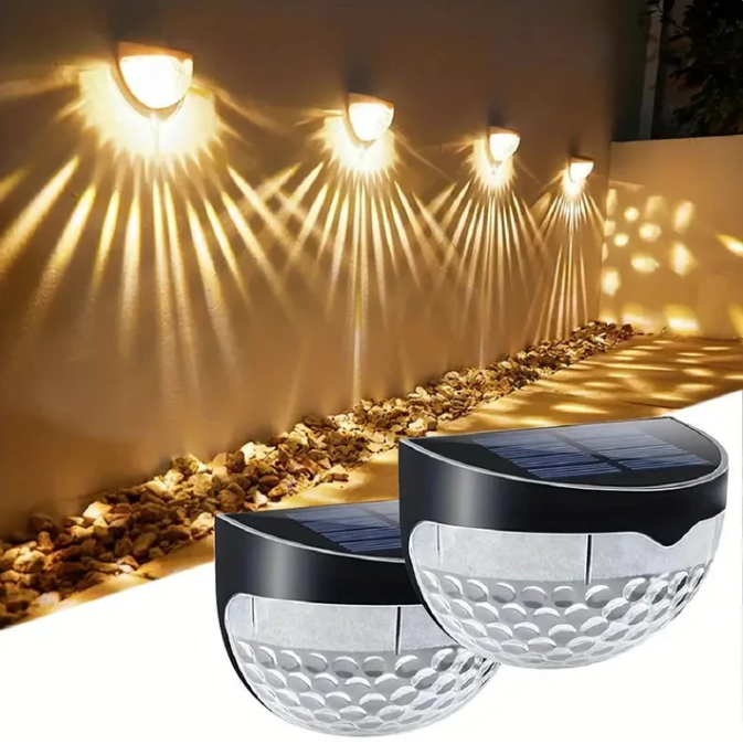 🔥☀️ Solar Step Lights – Waterproof Garden Glow in Warm, White & Color Modes