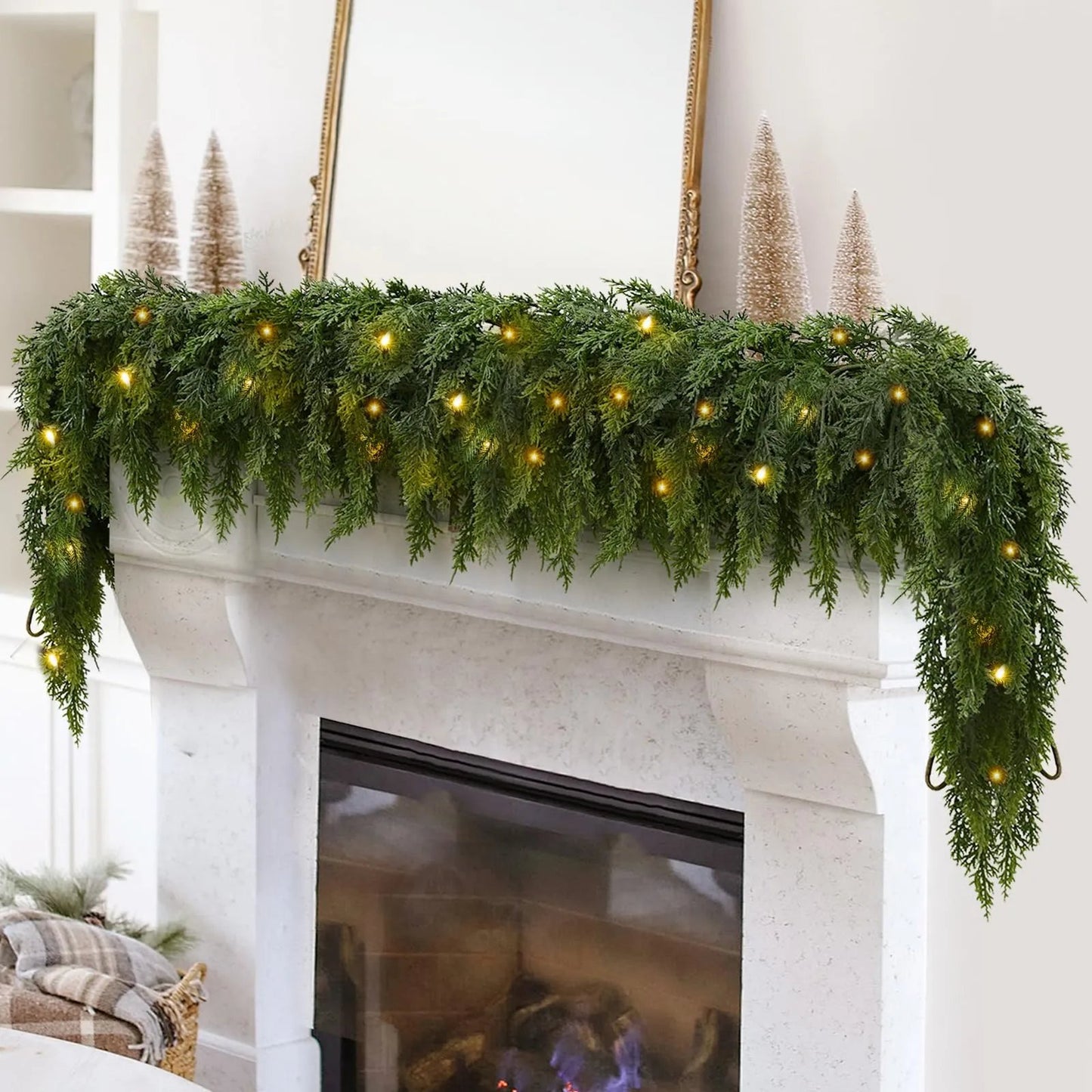 🎄Christmas Hot Sale 49%OFF⛄Artificial Cedar Garland🎄