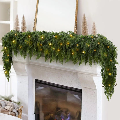 🎄Christmas Hot Sale 49%OFF⛄Artificial Cedar Garland🎄