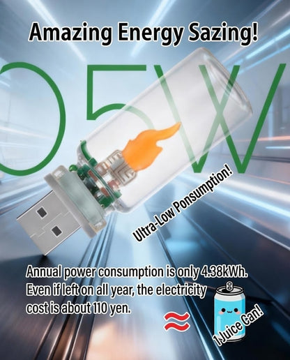 USB Flame Ambiance Light