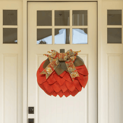 🔥 🍁Handmade Fall Pumpkin Wreath🎃