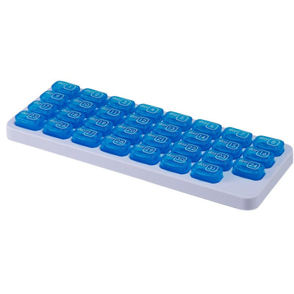 💊 31-Day Monthly Pill Organizer with Easy-Open Lids & Removable Daily Pods🔥