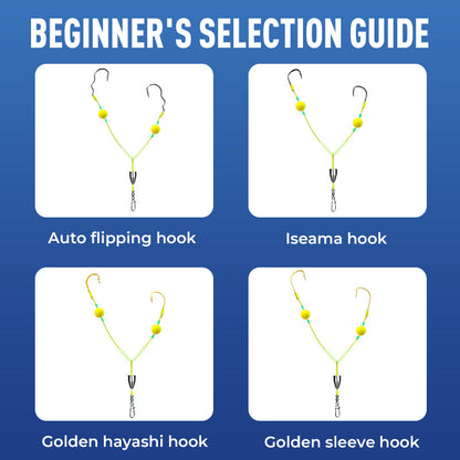 🎁 Angler's Favorite 🎣 Double-Hook Bottom Rig – Enhanced Hooking Power & Smooth Retrieval