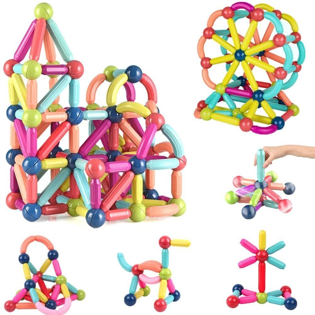 🔥Magnetic Balls and Rods Set Educational Magnet Building Blocks