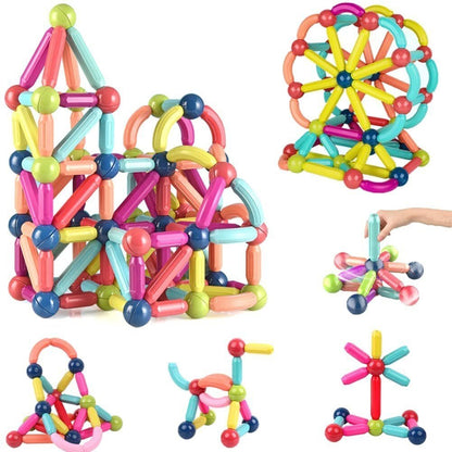 🔥Magnetic Balls and Rods Set Educational Magnet Building Blocks
