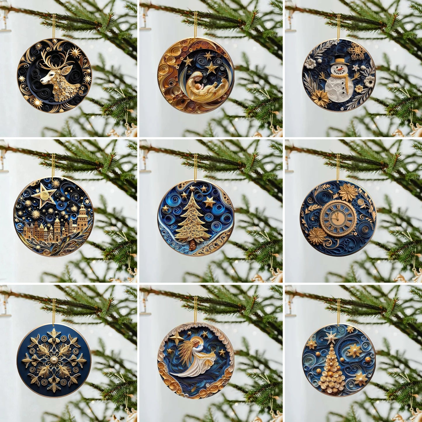 🎄2025 Handmade Ornaments With Good Wishes🎅