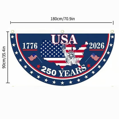 🦅🎆 Patriotic Best Seller  USA 250th Anniversary Flag Banner – Honor the American Spirit