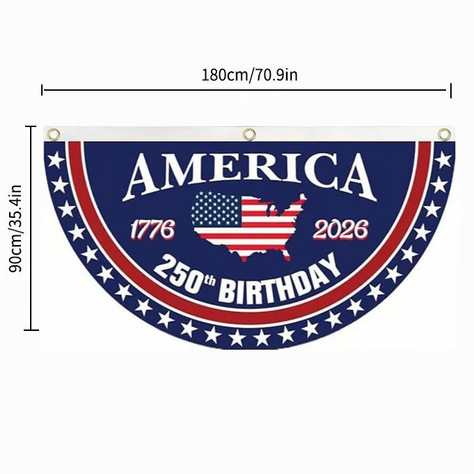 🦅🎆 Patriotic Best Seller  USA 250th Anniversary Flag Banner – Honor the American Spirit