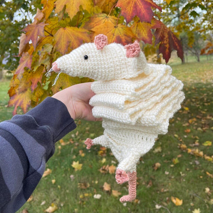 🐭Handmade Crochet Rat Scarf