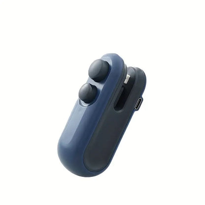 Kleiner wiederaufladbarer magnetischer 2-in-1-Snack-Versiegeler