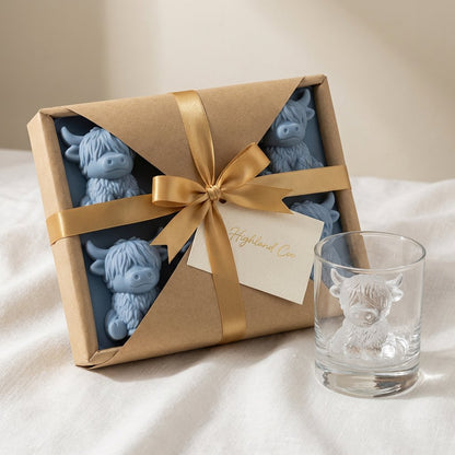 🐮🧊 Mini Highland Cow Ice Cube Mold – Cute 3D Ice for Drinks, Parties & Gifts