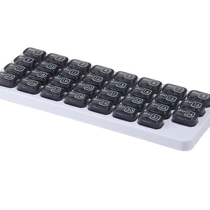 💊 31-Day Monthly Pill Organizer with Easy-Open Lids & Removable Daily Pods🔥