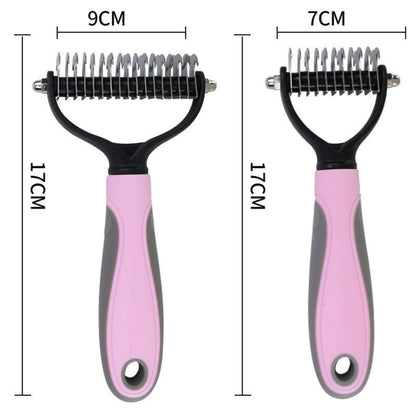 🐶🐾 Double-Sided Pet Grooming Brush – Dog & Cat Hair Remover & Styling Comb