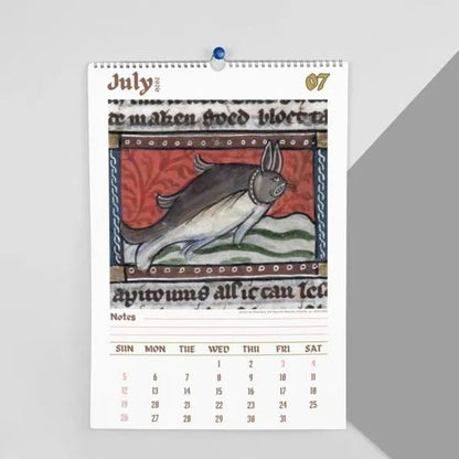 Ugly Medieval Animals 2026 Wall Calendar