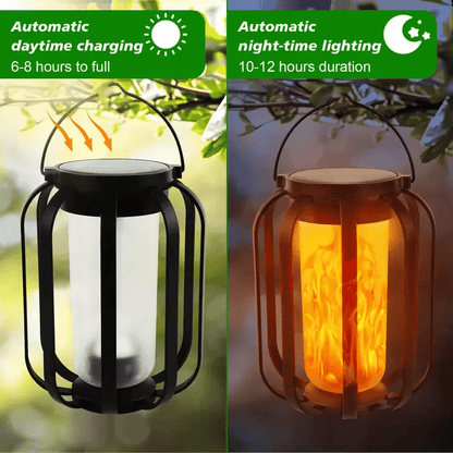 🔥Upgraded Flickering Flame Solar Lantern