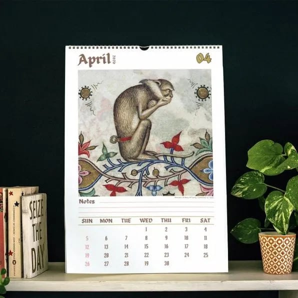 Ugly Medieval Animals 2026 Wall Calendar