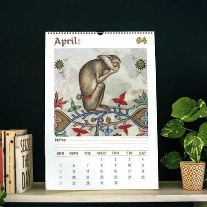 Ugly Medieval Animals 2026 Wall Calendar