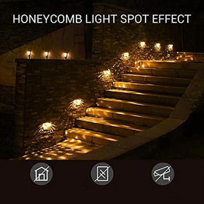 🔥☀️ Solar Step Lights – Waterproof Garden Glow in Warm, White & Color Modes