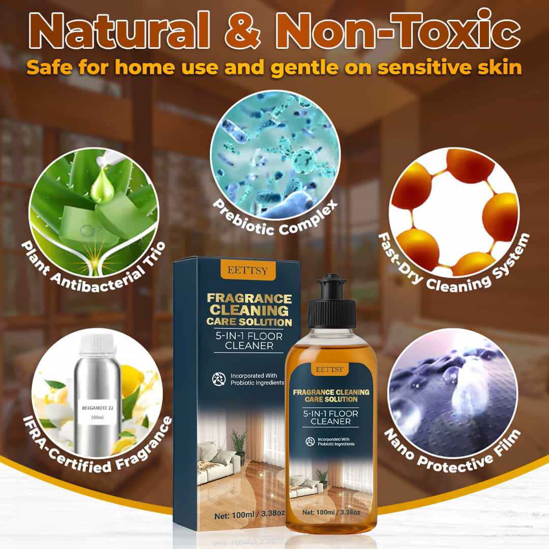 5-in-1 Floor Cleaner - Fast-Drying, Antibacterial, and Eco-Friendly Solution