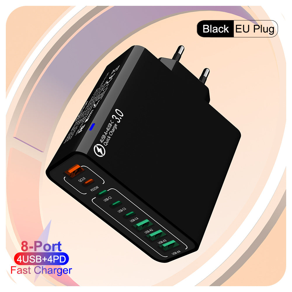 🔥8 in 1 Ports USB Fast Charger – Power Multiple Devices Simultaneously
