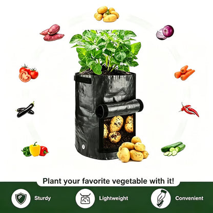 🌱🥔 Planting Bag with Harvest Window– Easy Grow