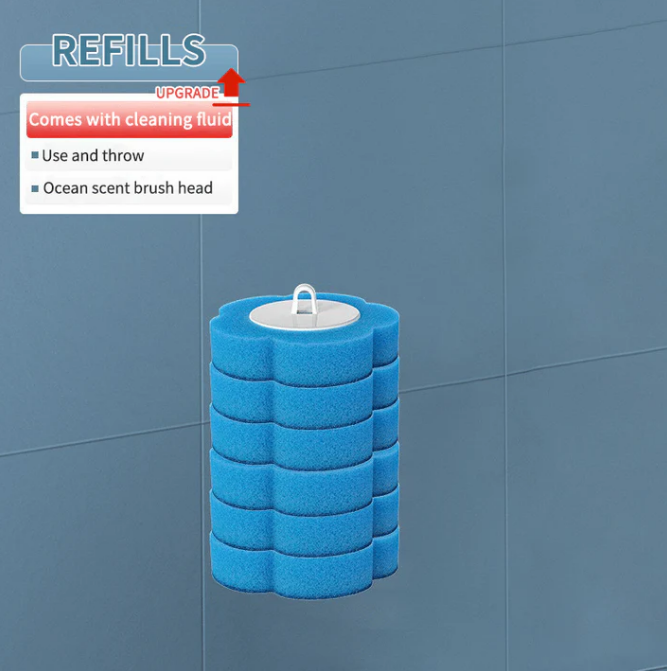 👍60K+ SOLD!🚽💦Hygienic Disposable Toilet Brush | Wall-Mounted Replacement Head Set ⚡Hot Sale