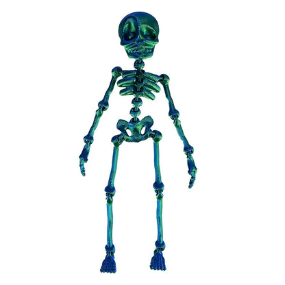 🦴 3D Printed Magnetic Skeleton Figurine – Vintage Desk Toy & Fridge Decor