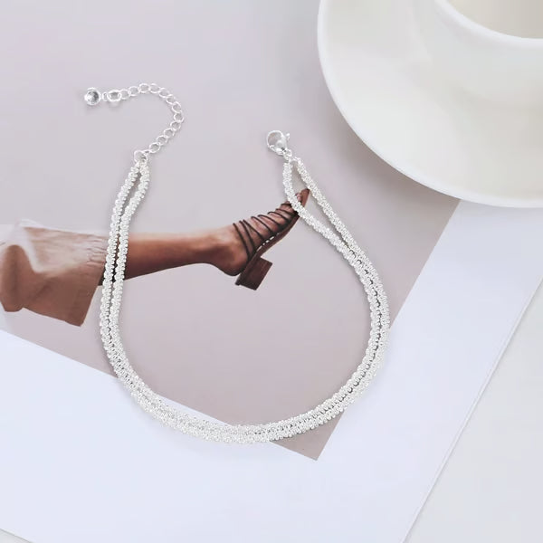 🔥✨Minimalist Layered Shiny Anklet For Women