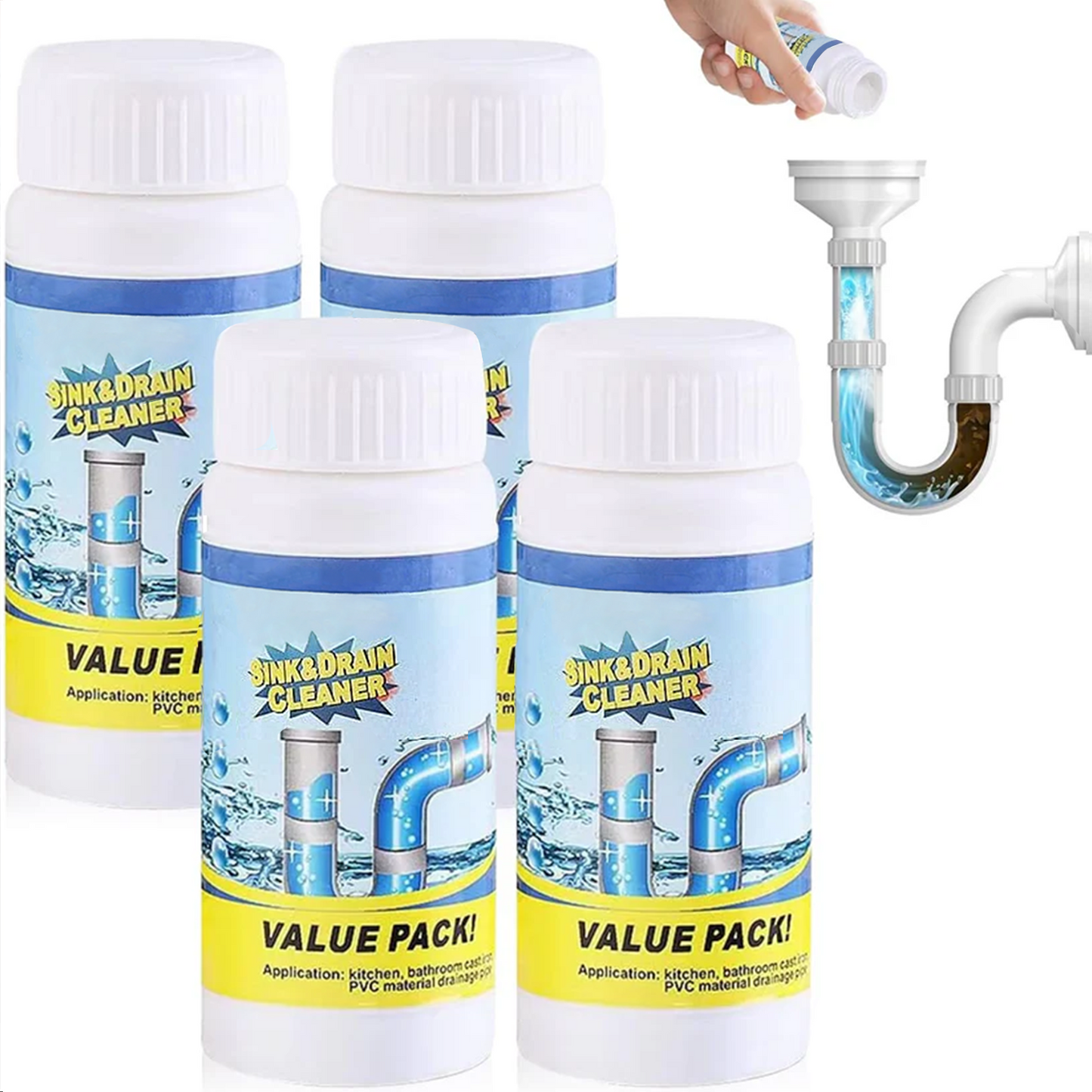 ✨LAST DAY 70% off🫧 Powerful Sink Drain Cleaner - All-Purpose Pipe Dredging Powder for Home