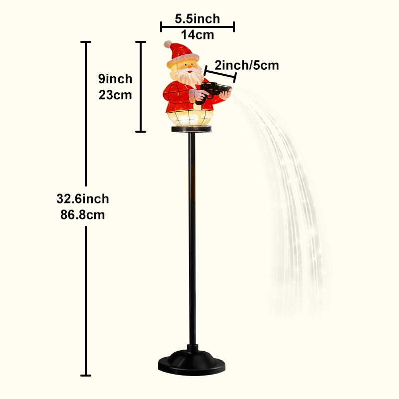 Black Friday 70% OFF-Santa Claus Solar Outdoor Decorative Lights
