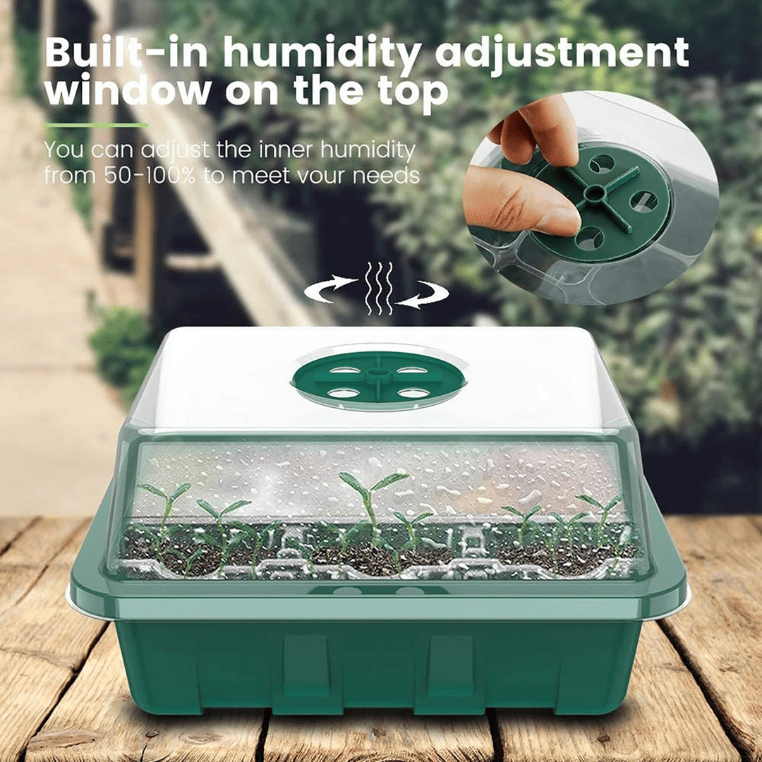 Last day Only $4.33 each - Adjustable Humidity Seed Starter Trays