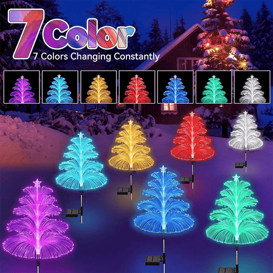Solar-Weihnachtsbaumbeleuchtung mit 7 Farbverläufen und wechselnden Farben🎄
