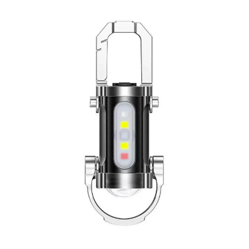 Portable Rechargeable Bright Keychain Flashlight