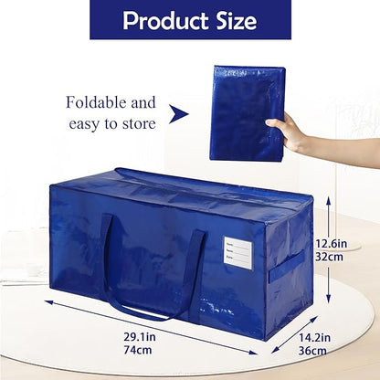 🏆Flash Sale⚡Heavy-Duty Moving Bags with Reinforced Handles - Extra Large Storage Laundry Bags for Clothes, Toys, Blankets