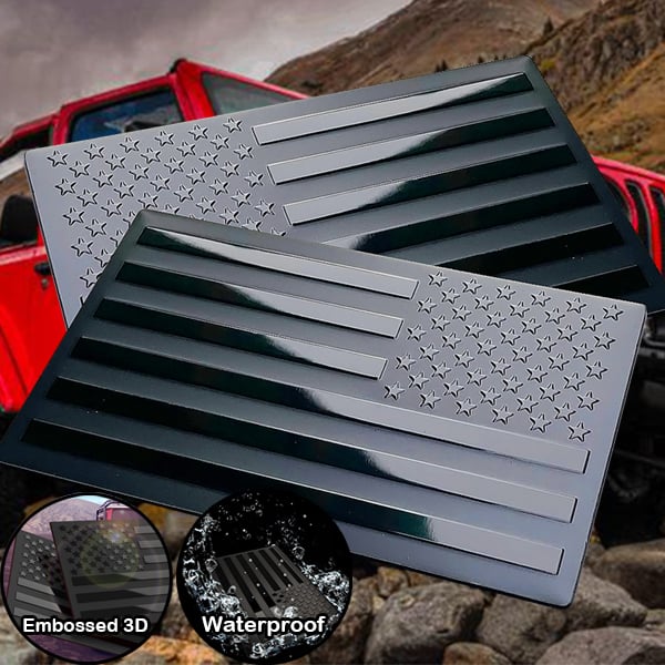 🔥3D American Flag Emblem Decal