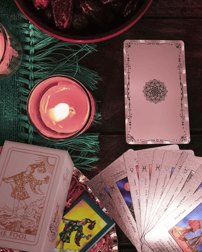 🔥Witchy Cauldron Rose Gold Tarot Cards with Guide Book