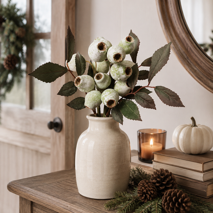 3 Pack Vintage Faux Seed Pod Bouquet – Rustic Seasonal Farmhouse Floral Stems