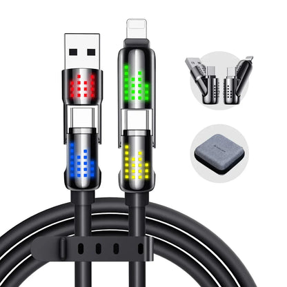 ⚡4-in-1 USB-Ladekabel mFish Schnellladung⚡